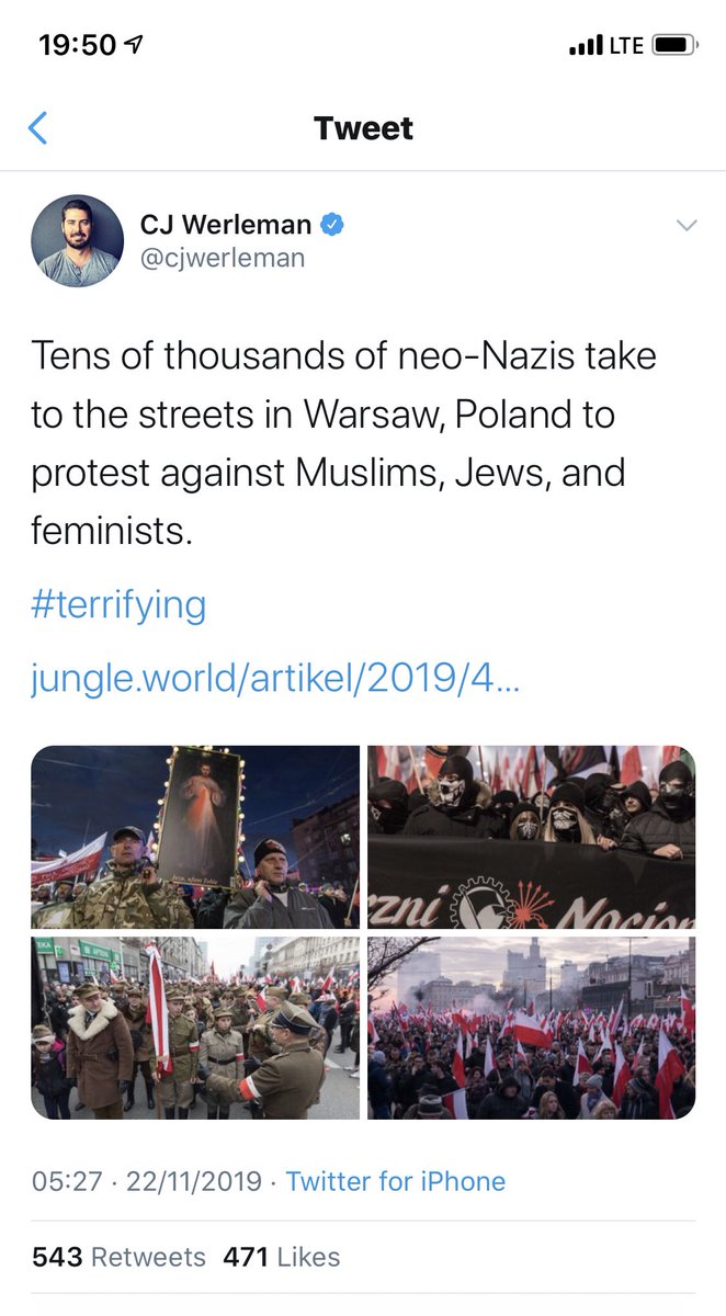 Oh now it is  #fakenews on  #Poland... POLAND ??  why  I wonder who paid him to post  #fakenews on  #Poland ...h/t  @wybranowski