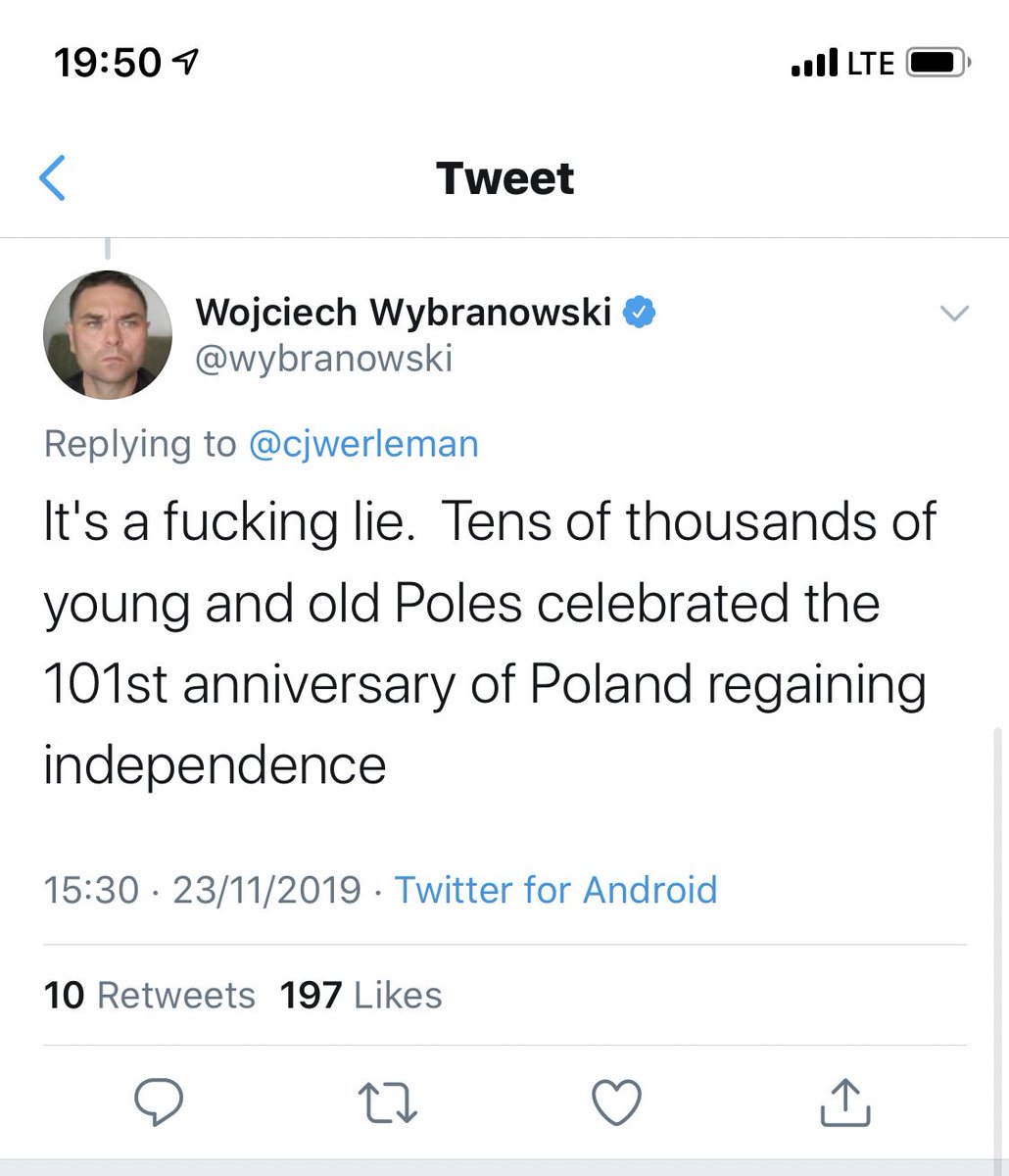 Oh now it is  #fakenews on  #Poland... POLAND ??  why  I wonder who paid him to post  #fakenews on  #Poland ...h/t  @wybranowski