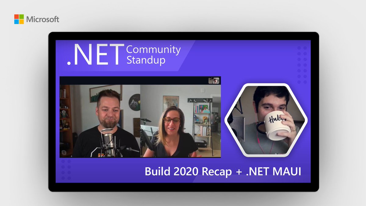 Image of .NET Community Standup meeting.