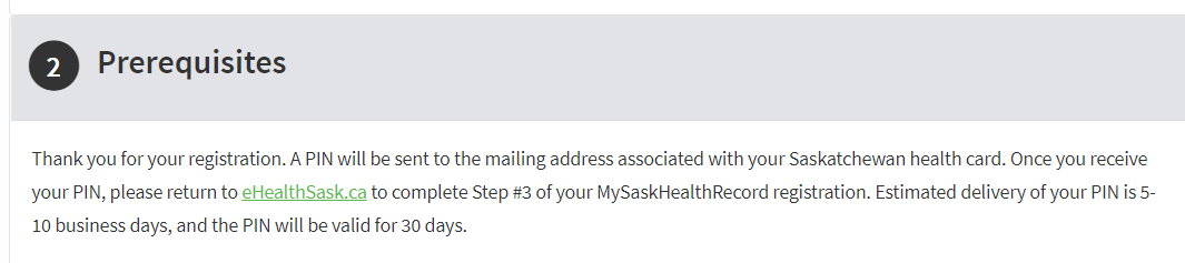 23) And now I've apparently registered for a PIN that will be mailed to me.Except that this is wrong information. You have to call to get it. That information should be here, when it matters, not just earlier.