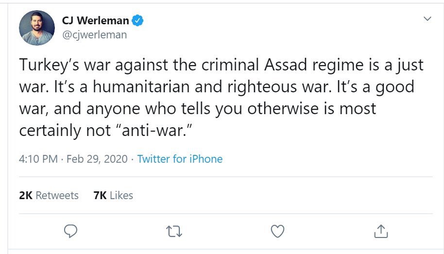 Oupsss... like I expected ... Erdogan’s paid media. Here he proudly supports  #Turkey's criminal war on Syria, which it is waging in alliance with al-Qaeda and other jihadists. http://archive.fo/Zy60O 