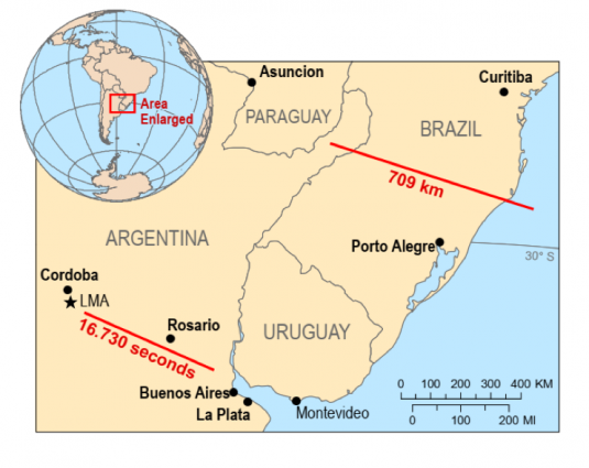IreneSanta_'s tweet photo. La @WMO certifica dos nuevos #récords mundiales de ⚡️RAYOS⚡️

⚡️Más extenso: 709 km, en #Brasil 31/10/2018
⚡️Más duradero: 16.73 s, en #Argentina 4/3/2019 https://t.co/bfiCyfj39B