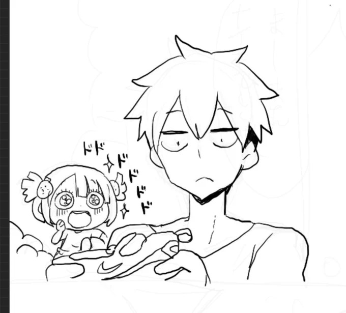 寝る前に少しづつ描いております。 