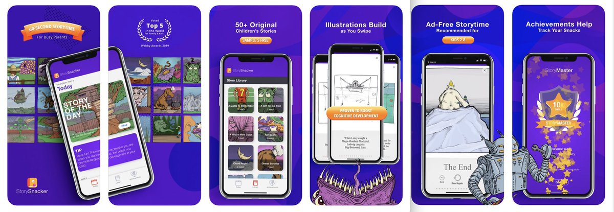 StorySnacker's tweet photo. We just gave ourselves a makeover in the @AppStore. Let us know whatcha think. Or better yet, drop us a #rating @ https://t.co/pBjDtzR61u Every good rating helps more #patents discover snack-size #stories. Thank you!

#app #updates #parenting #Children #ChildrensBooks #kids https://t.co/tnwvdWoiX4