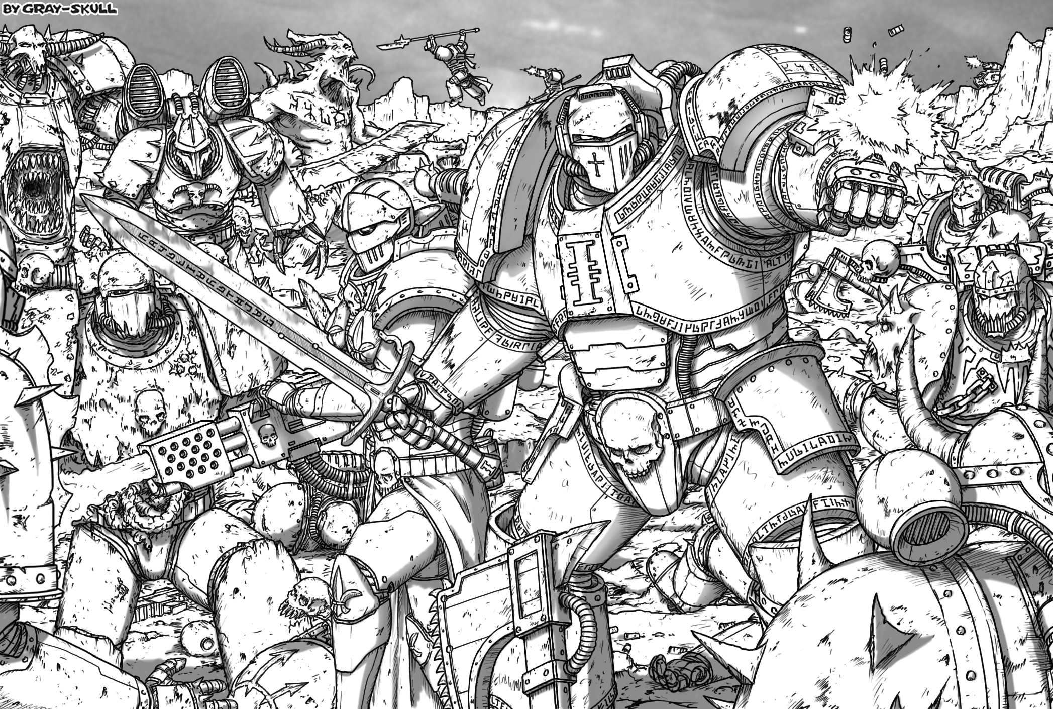 Gray-Skull on X: &ldquo;#warhammer40k #warhammer40000 #adeptusastartes 