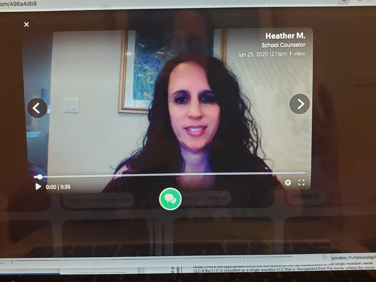 MsHeatherMarcus's tweet image. Today I&apos;m learning about tech tools for school counselors &amp;amp; career advising at the virtual workshop Counselors at PA CS4All 2020. I also made my first Flipgrid video! @PHLschools
@PHLschoolboard @NCWIT @StvSharp #CSforallPA  #CSinPA @saiorsemaria