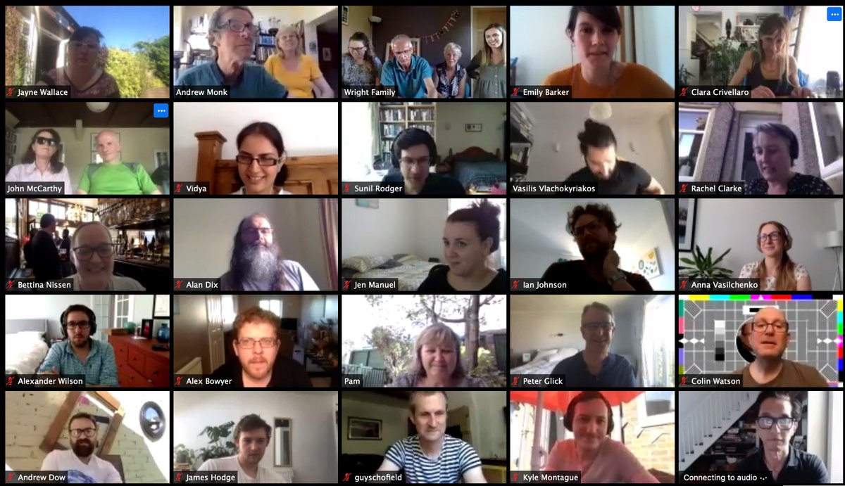 OpenLab_Ncl's tweet photo. SURPRISE - it's Pete Wright's sort of CHI academy reception dinner via Zoom! Congrats Pete π₯³
(We didn't capture the real-life party poppers)
#chi2020 #HCIsummerfest https://t.co/N5aS3q0Wn8