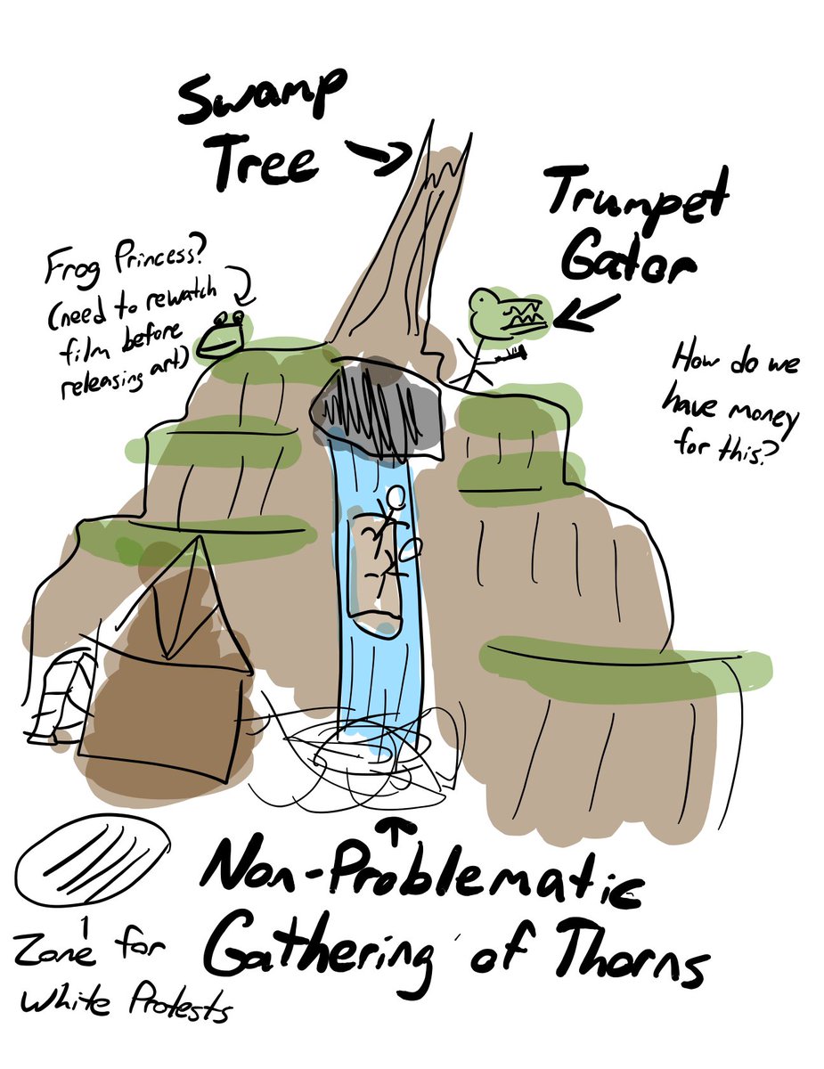 Defunctland's tweet image. To everyone saying that Disney quickly made these plans, realize that they have been working on this for YEARS. Look at this concept art, this kind of thing can’t just be whipped up in a week or two.