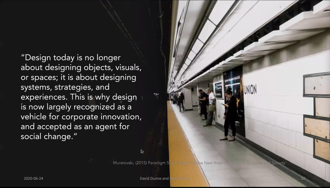 briannacroft24's tweet photo. "Design today is no longer about designing objects, visuals, or spaces; it is about designing systems, strategies, and experiences. This is why design is now largely recognized as a vehicle for corporate innovation and accepted as an agent for social change" @ILNmuse https://t.co/VDsdHJRSeu