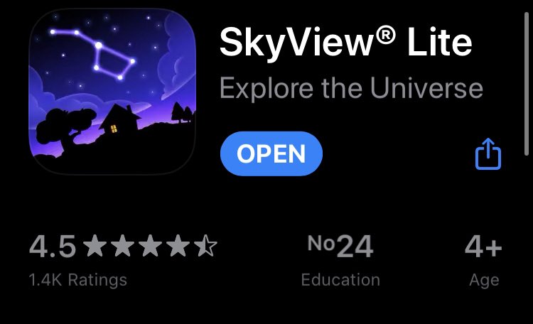 there is a paid version for this app which provides more information for £1.99 but i have this one and it’s so wonderful to see all the stars in your bedroom or to know the names of stars whilst star gazing at night