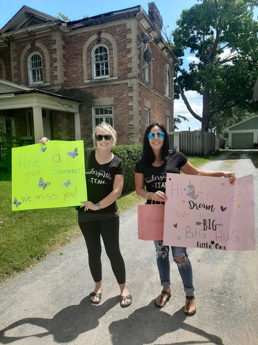 Time for a road trip! Today we said goodbye to our kindergarten class, in an unconventional way, 6 feet apart, signs and porch drop off. <a href="/KingAlbertPS/">King Albert PS</a>
