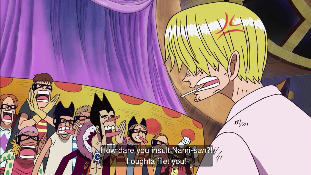 AYO SANJI BRING THE POT AND SOME WATER IM BOILING THESE FUCKERS ALIVE
