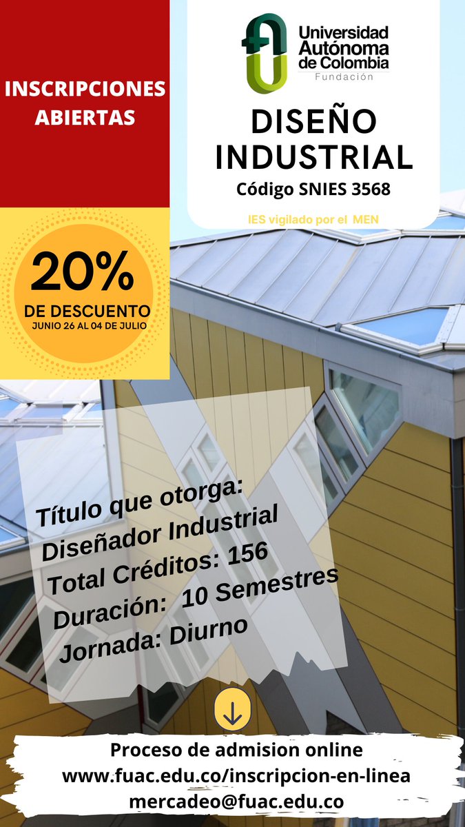 Uautonoma_Col's tweet photo. 📣Anímate a ser parte de la familia Autónoma💚
¡Inscríbete online al programa de Diseño de Industrail!
👇
https://t.co/ZkmQHoMpfM

#SomosAutónomos #YoquierolaFuac https://t.co/OcHfC7TCiI