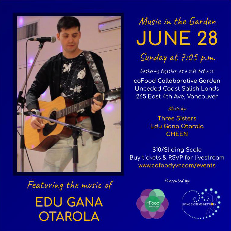 livingsystemnet's tweet photo. Live music is bringing us together this Sunday evening at the @coFoodYVR garden!

Reserve seats for your and your loved ones at https://t.co/KhCAdY7HYN https://t.co/ujcvqZLNnV