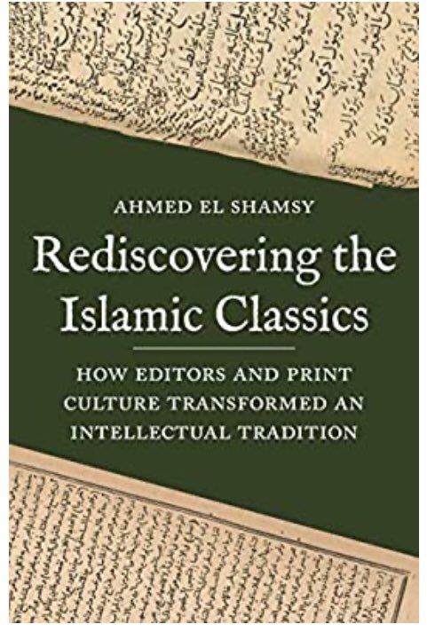 I am reading Ahmed El Shamsy’s recent book on the impact of   #printing on modern discourses on   #Islamic scholarship. Like his previous book, it is extremely readable and insightful. I will post some questions and intriguing passages from the chapters that interest me most./1