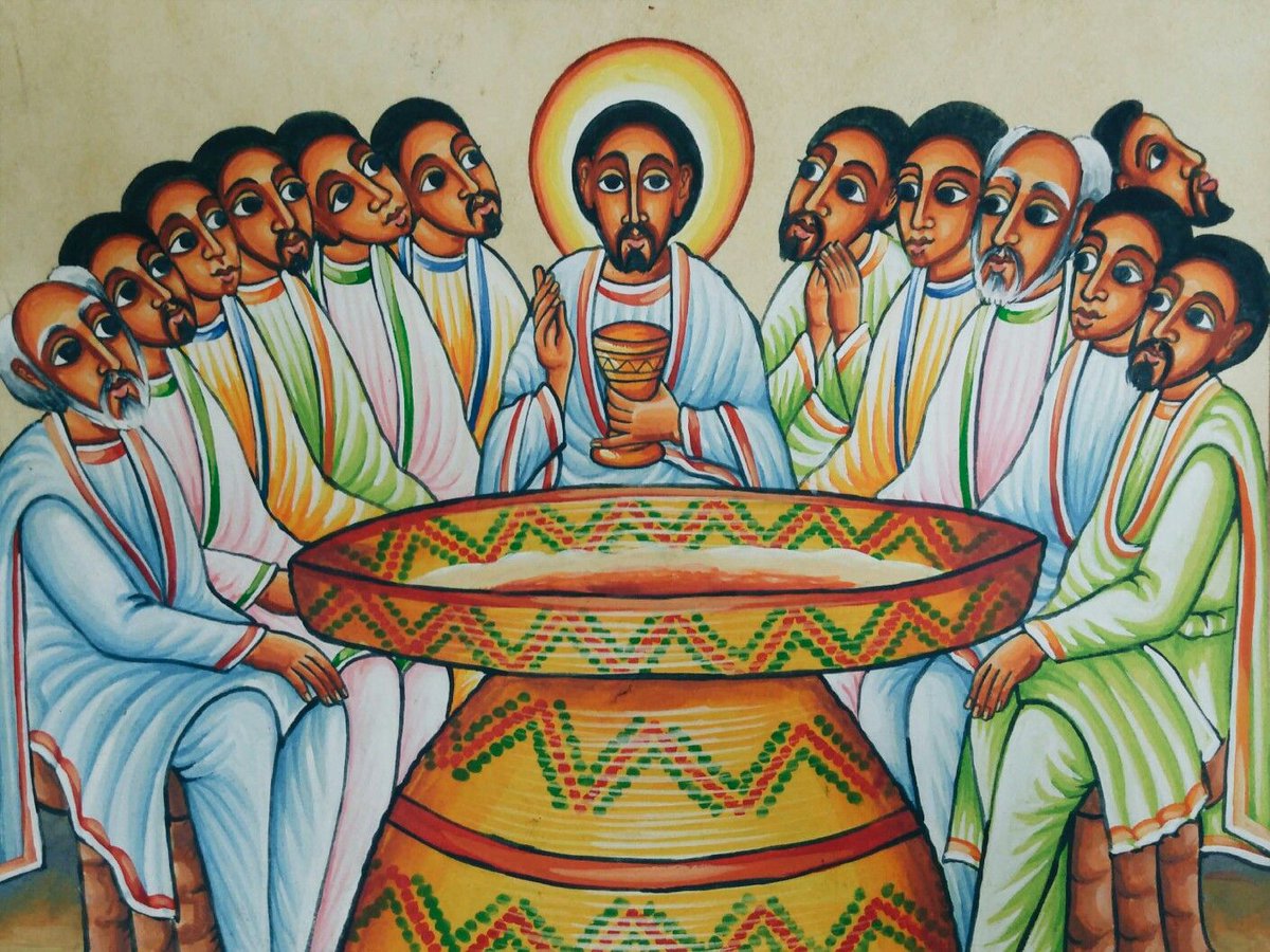 Eventually he brought me beautiful images of Jesus and Mary as Ethiopians. This was all the more surprising since there is a long tradition of exactly those kinds of paintings in his country. But White Jesus was what he had been taught by (surprise) white priests....