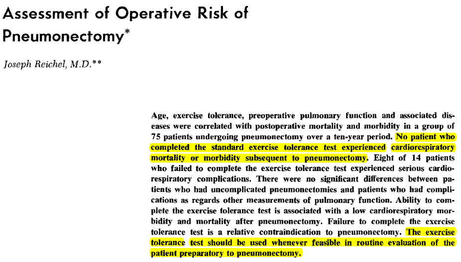  #exercise tests (e.g., CPET) are the gold standard for many reasons and VO2peak is considered a ‘clinical vital sign’ in chronic cardiac and lung conditions, could they be used in oncology? Back in 1972 Reichel thought so /11