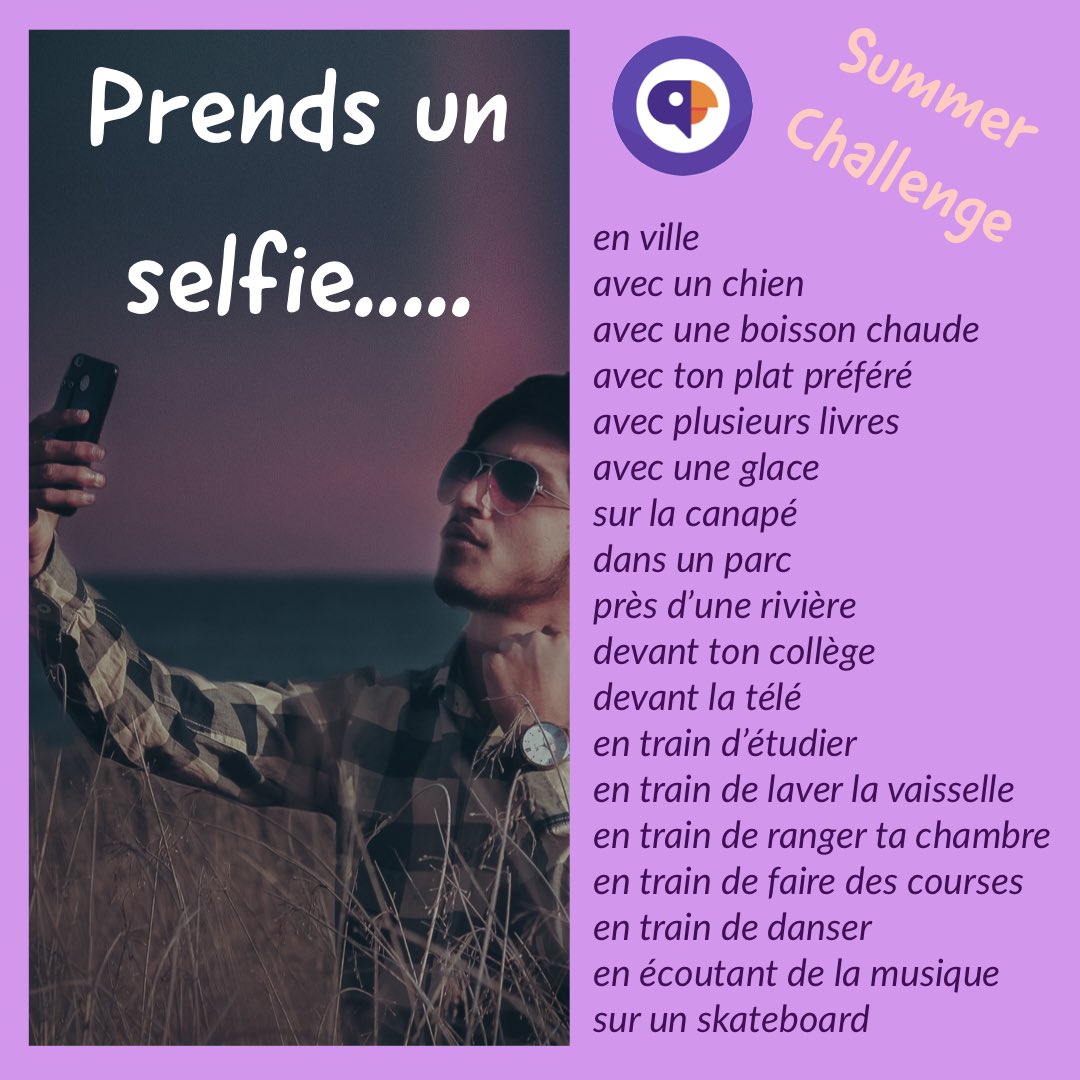 💜Summer Challenge 💜 Complete the French and Spanish version (posted previously) for house points! 🌞