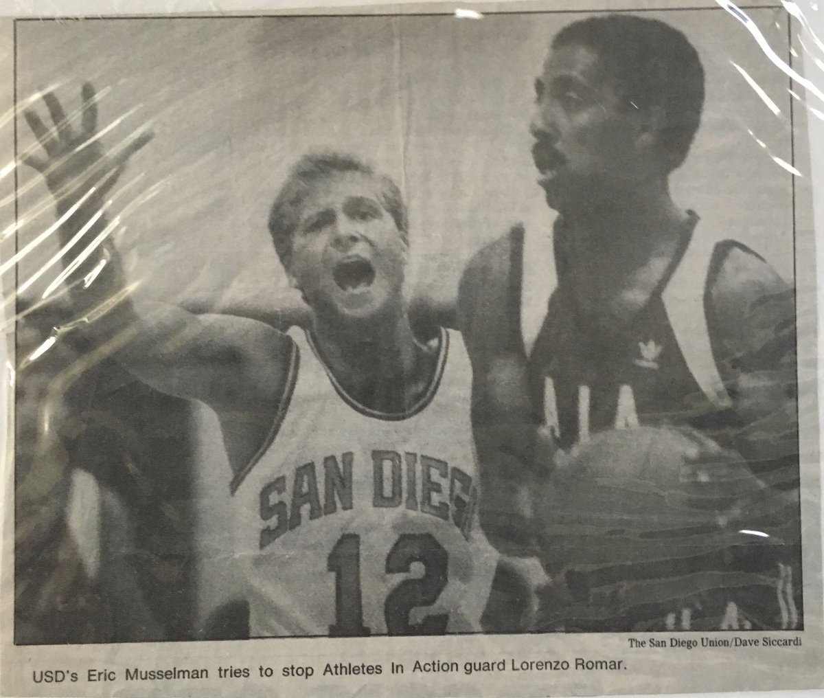 EricPMusselman's tweet photo. Active hands and active voice on defense! #ThrowbackThursday trying to defend @CoachRomar #wheresthehelp https://t.co/8GgqdZFv7e