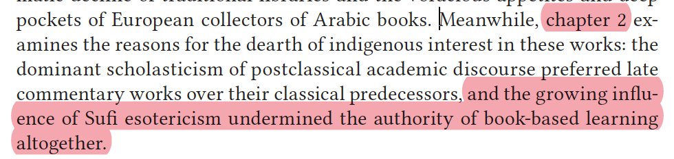 It seems ch. 2 is even more interesting. EL Shamsy yet identifies two other enemies of the classical Arab-Islamic works: "scholasticism of postclassical academic discourse" and "Sufi esotericism." No, ch. 2 will definitely be more fun.