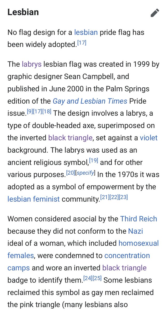 lesbianflag's tweet photo. We made it to Wikipedia! Very cool! (The last picture is the linked source 29.)

https://t.co/c5kwW7Fz8m

https://t.co/gGPpd7NVj8 https://t.co/9W4DM5DvrC