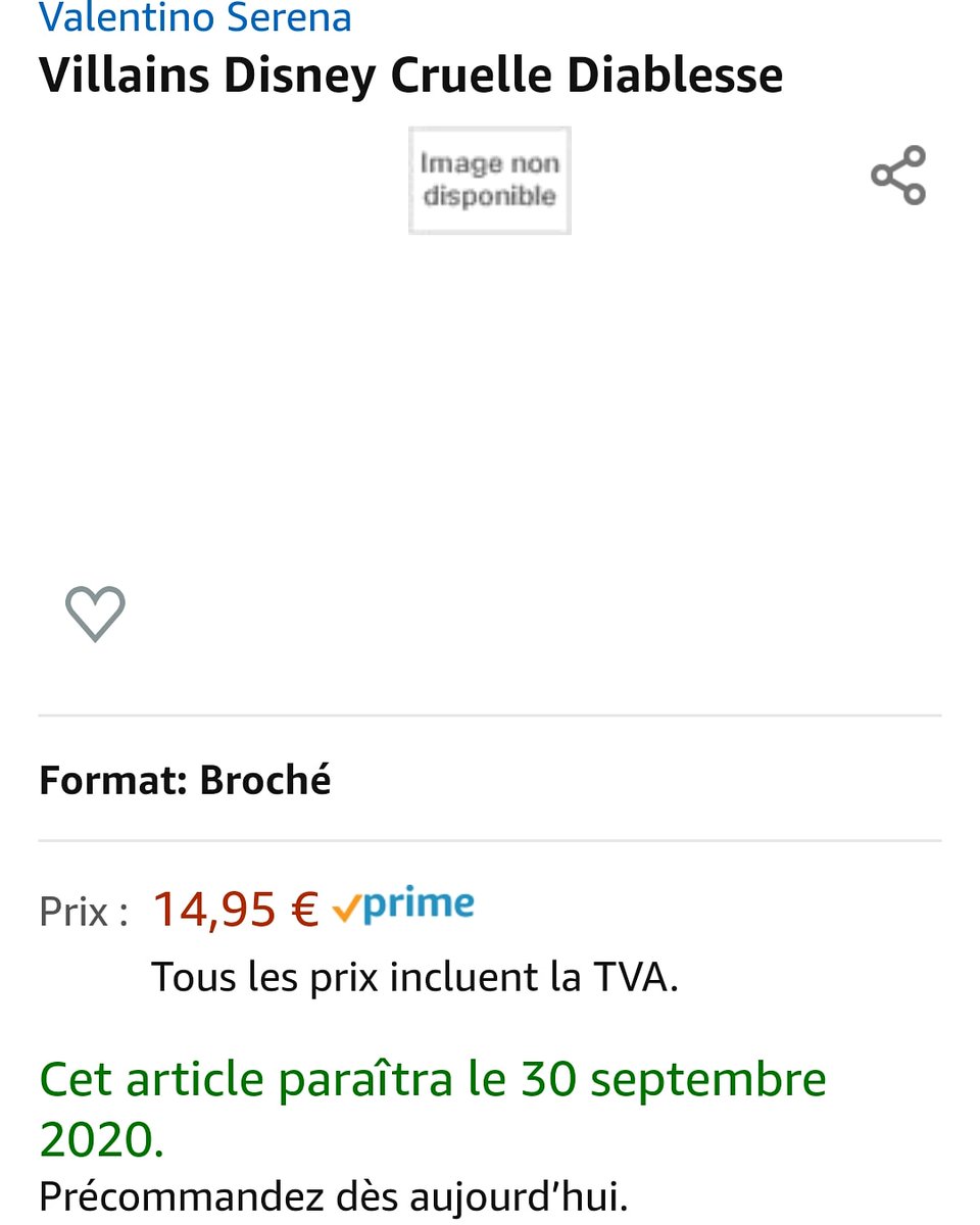 BiibiiVdk's tweet photo. And there he made me, Cruella Devil pre order for September in French! I can't wait to find out the story of this wicked "mythical" Disney, so I can't wait to discover Hades in the future ! Thank @SerenaValentino 😍🤞😘🥰 https://t.co/IiQbAObzkn