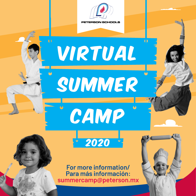 Our Peterson Virtual Summer Camp is here! Don’t miss out on a month full of fun activities 💫 Starting July 6th, everyone can participate! Including parents🙌 For more information, please email us at: summercamp@peterson.mx
