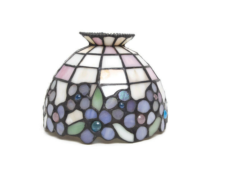 vintagegalleria's tweet photo. Excited to share the latest addition to my #etsy shop: Vintage Stained Glass Lamp Shade Leaded Glass Chandelier Tiffany Style Pastel Floral Jar Candle Nursery Decor Night Stand Ceiling Hanger https://t.co/Tlq1b0fQuV #stainedglass #leadedglass #chandeliershade #nightsta https://t.co/EU0zkEAdmi