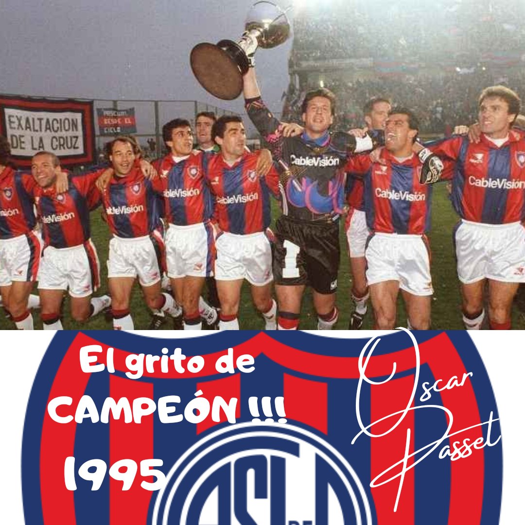 Hace 25 años en Rosario tuvimos la alegría más grande que puede tener un jugador de futból, fue inolvidable para nosotros para el hincha, inclusive para la gente que no era de San Lorenzo, una carga emocional y sentimental pocas veces vista. #SanLorenzo #TorneoClausura95