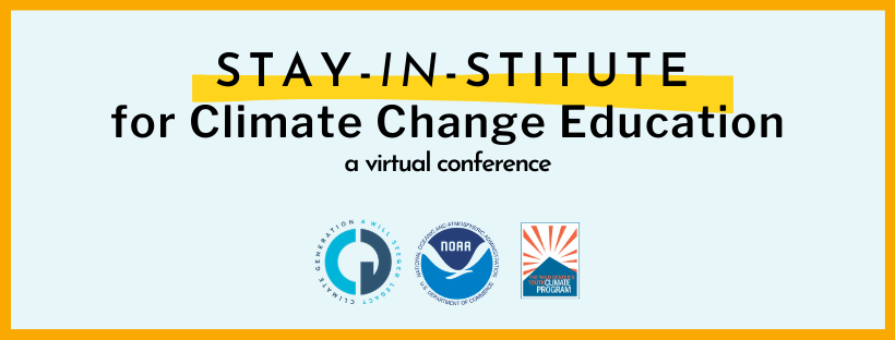Come to the 16th Summer Institute for Climate Change Education, but this year due to COVID19 it will be moving to a virtual conference format. But virtual doesn't mean boring!  https://www.climategen.org/our-core-programs/climate-change-education/professional-development/summer-institute/