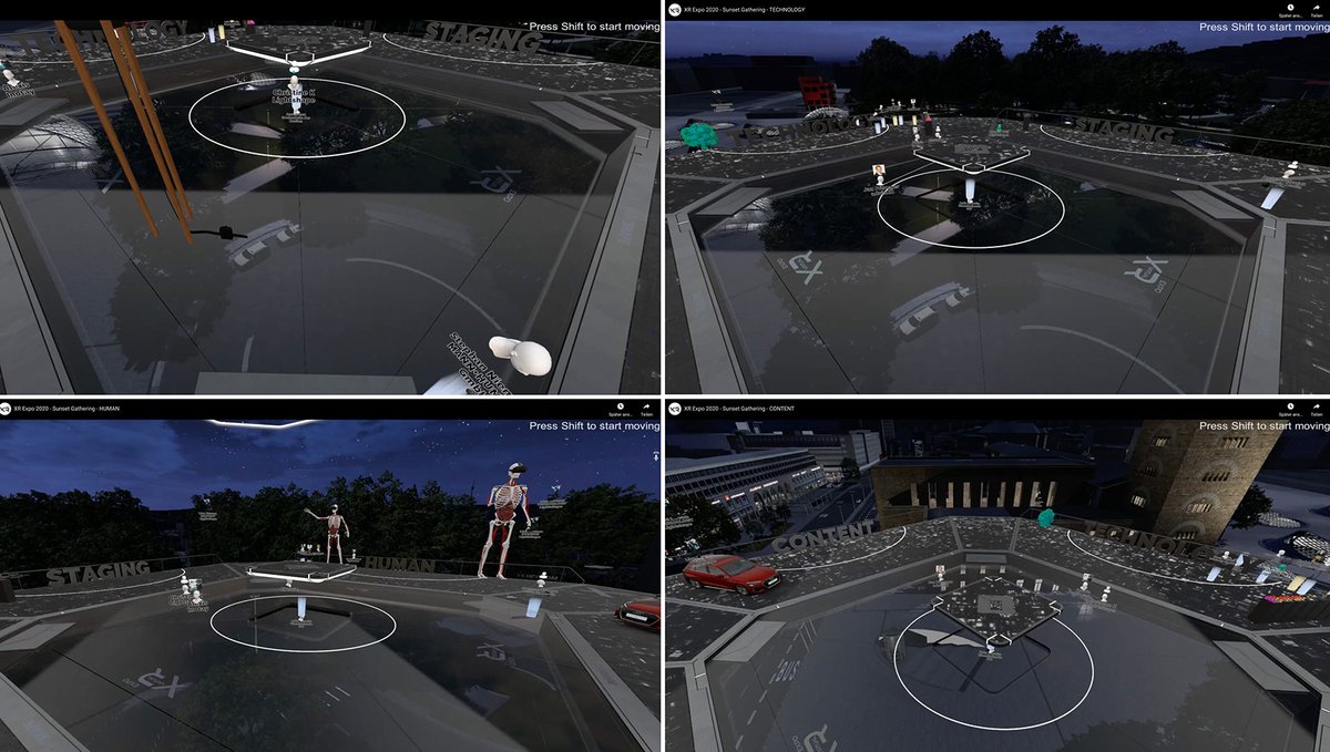 Some impressions of the #XRExpoVirtual sunset gathering platform powered by <a href="/lightshapeGmbH/">LIGHTSHAPE</a>. You can join the session - more information in the post below!
