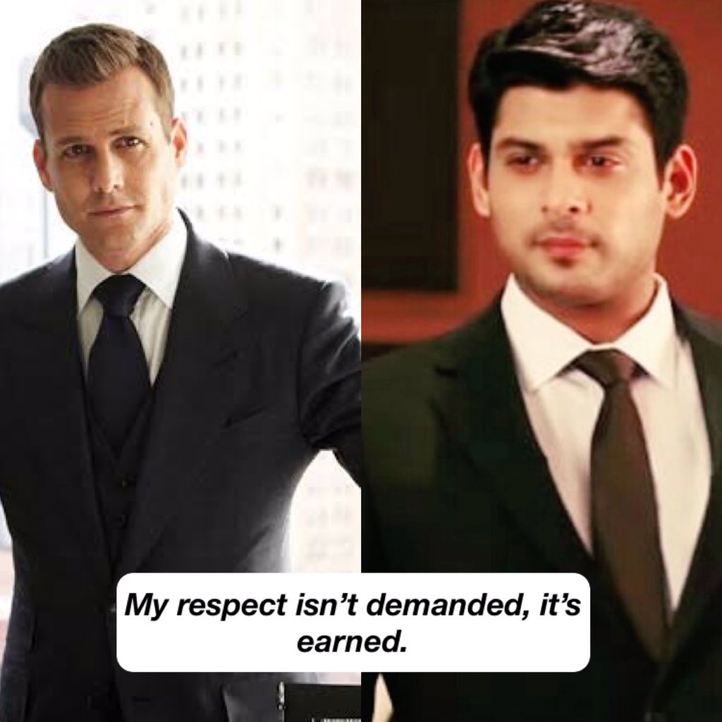 Imagine Sidharth saying these Harvey Specter dialogues.  #SidharthShukIa  @sidharth_shukla