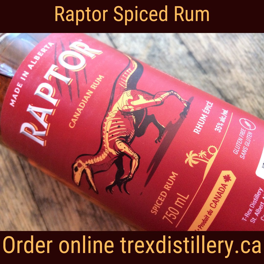 Have you tried Alberta's own Raptor Spiced Rum? Just order online trexdistillery.ca to get it in time for Canada Day!
#madeinalberta #yeg #yegcocktails #albertadistillery #rum #yyc  #mixology #darkrum #spicedrum #raptorrum #cokeandrum #yyccocktails #yycdrinks #yegliquor