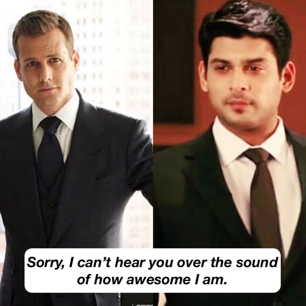 Imagine Sidharth saying these Harvey Specter dialogues.  #SidharthShukIa  @sidharth_shukla