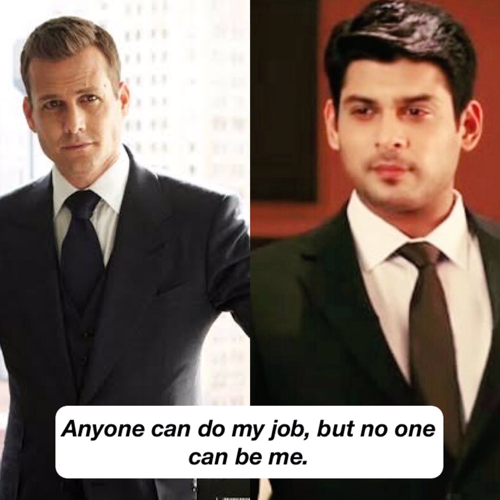 Imagine Sidharth saying these Harvey Specter dialogues.  #SidharthShukIa  @sidharth_shukla