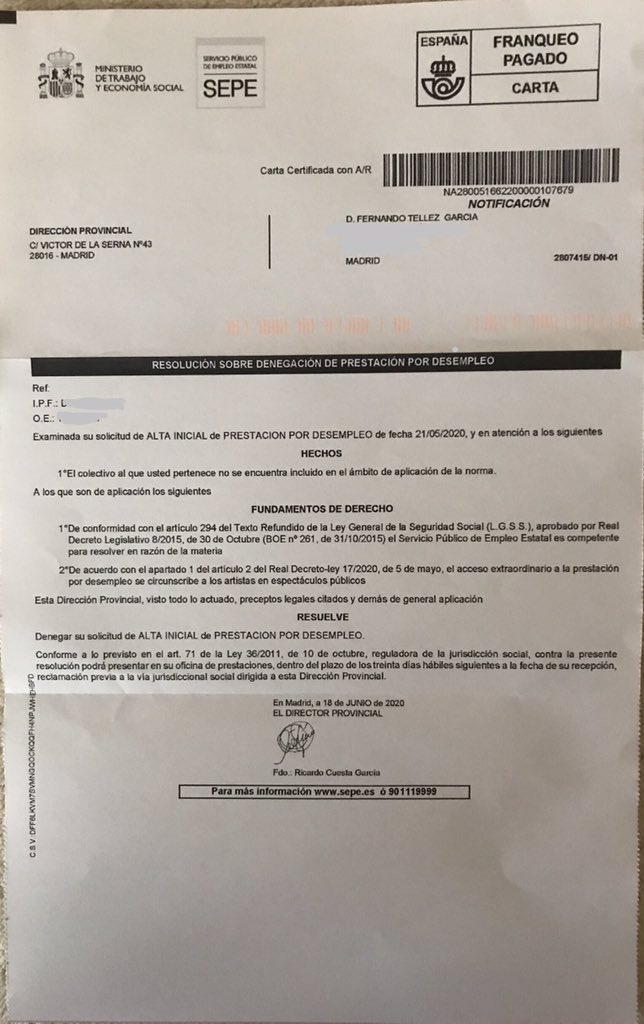 tellez_fernan's tweet photo. 🔴 la discriminación hacia el sector taurino cada vez es más deleznable y miserablemente  @Yolanda_Diaz_ @empleo_SEPE @jmrdezuribes nos denegáis las prestaciones, nos habéis mentido y ninguneado, hasta cuando vamos a tragar? #taurinolevantalavoz #todosalacalle https://t.co/q4rwxcvLir
