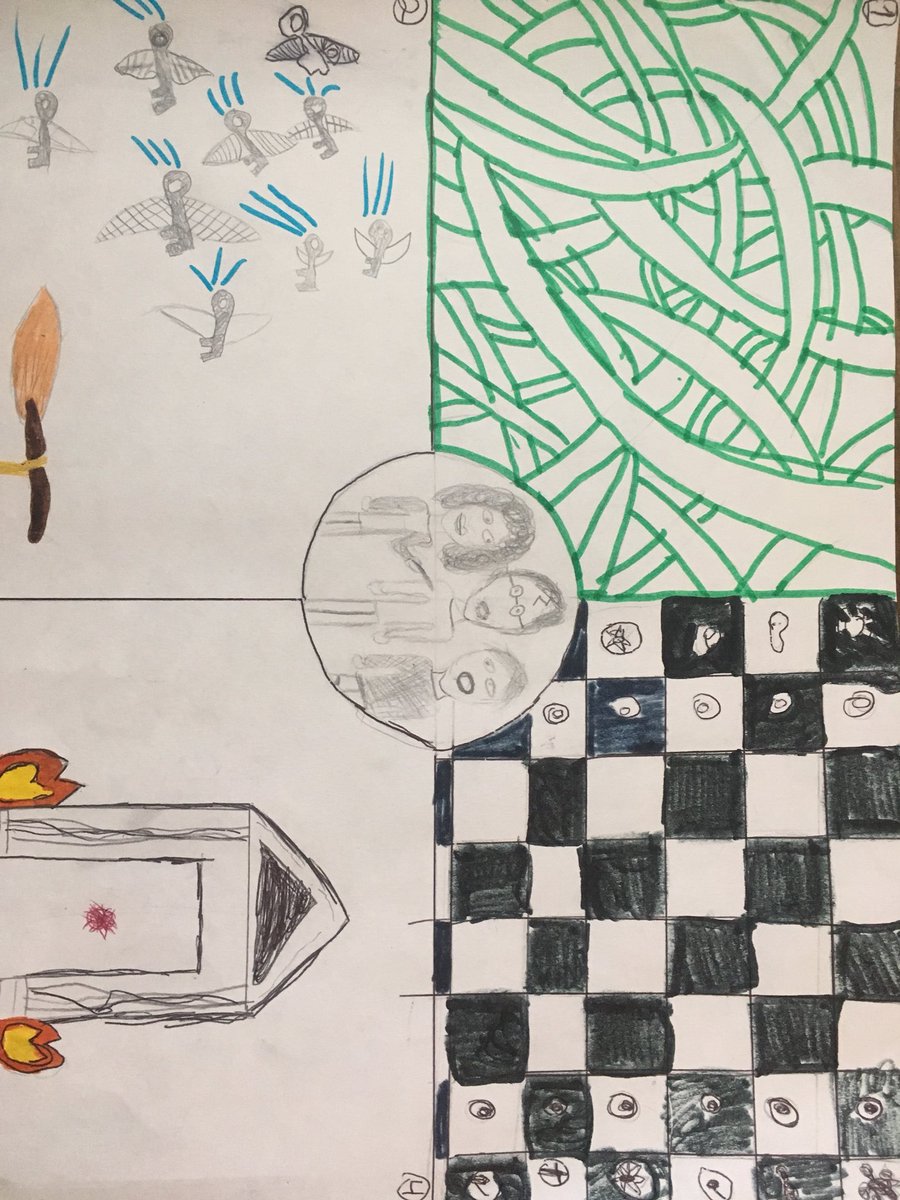 SNColour's tweet photo. @wizardingworld #HarryPotterAtHome Chapter 16 artwork by Eliana S. Age 12. A Ravenclaw from Canada. https://t.co/gL2K9OkUyD