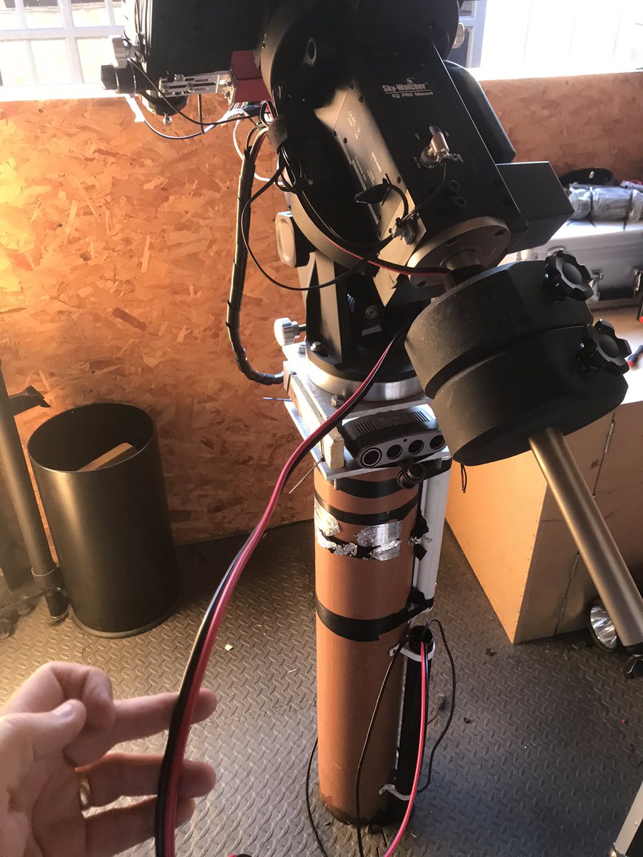 dazza1639's tweet photo. Received my #Windcamp #powerpole today so I have finally finished my #ImagingRig rewire. Hoping to give it a shake down later. Only one cable from the mint now. #Astrophotography https://t.co/gJV3w3f9jx