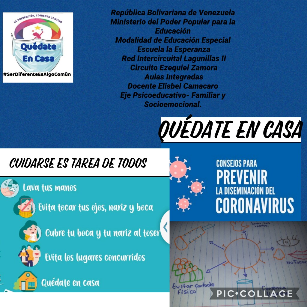 Escuela la Esperanza Docente: Elisbel Camacaro Nombre del niño o niña: Yeferson Barrios Actividad: Consejos para prevenir el coronavirus Nivel: Primaria/ Modalidad Educación Especial Aula Integrada @damelischavezrangel @ZonaEducativaZulia @gbzeducacion @secretariabolivarianazulia