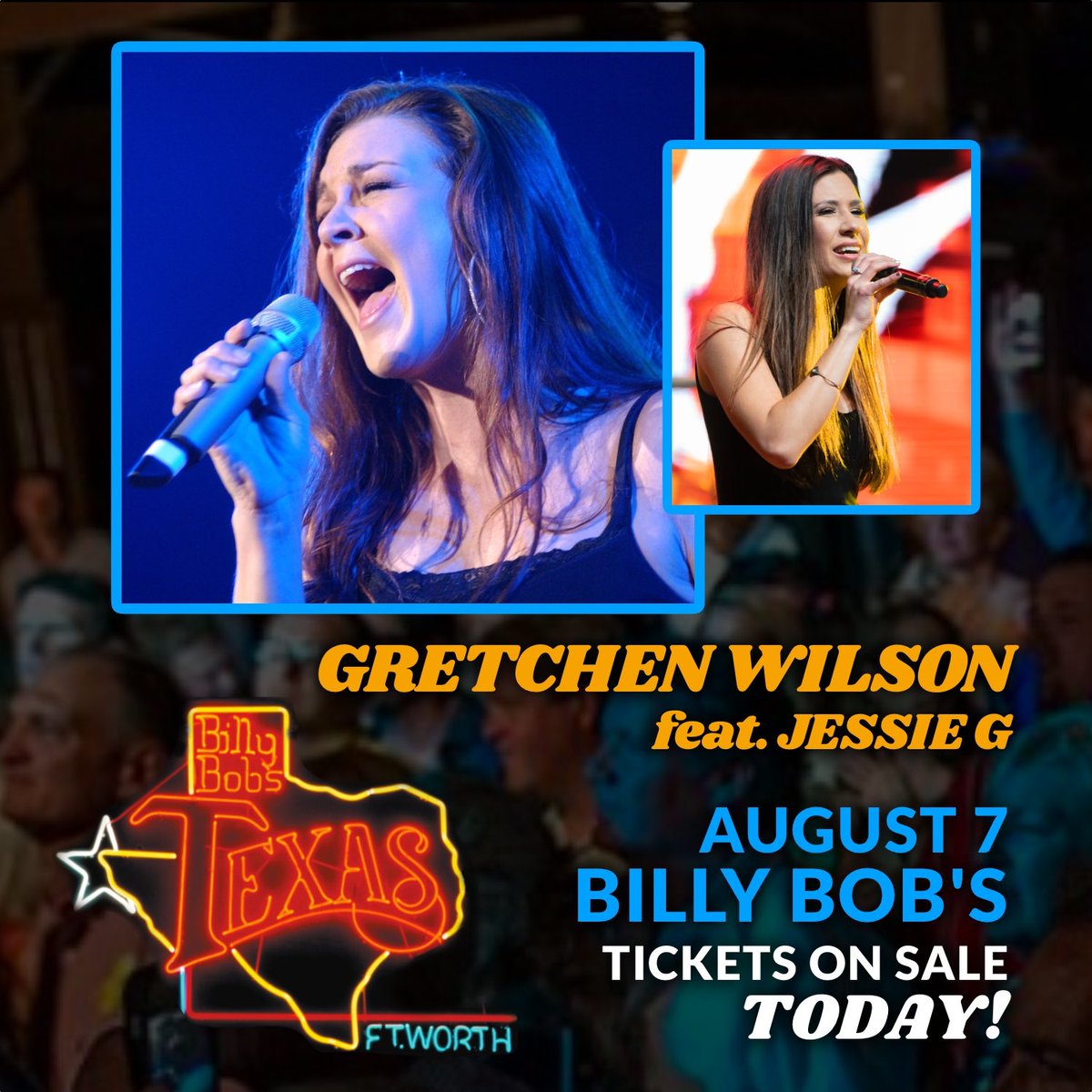 Very excited to finally (and safely!) get back on stage at @BillyBobsTexas on August 7 – tickets are on sale today for my show with @JessieG_Music, right here: axs.com/events/395794/… Don’t miss it – it’s gonna be BIG to make up for the break! 💥🎶