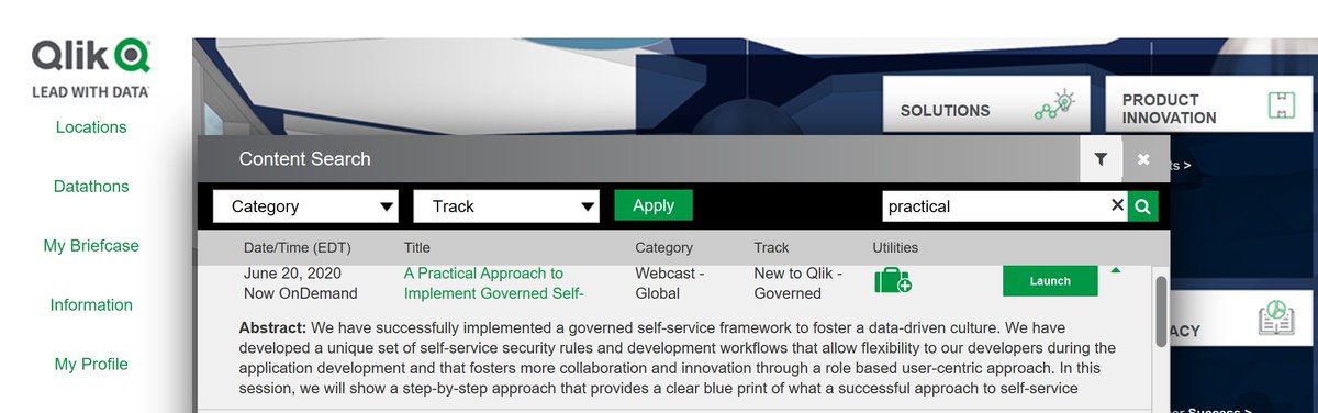 LearnQlikview's tweet photo. Today is day two of #QlikWorld 2020. Please check out my presentation - "A Practical Approach to Implement Governed Self-Service". https://t.co/ZuOhJQfQk7