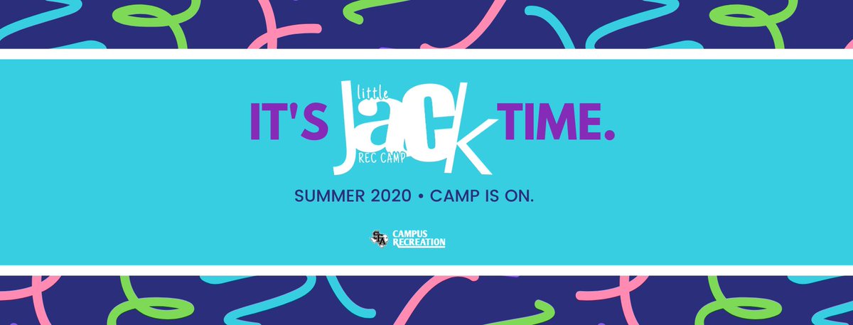 Camp is on.

We've prepared a safe, engaging summer camp for our kiddos this summer! Register for Little Jack Rec Camp HERE: sfasu.edu/LJRC