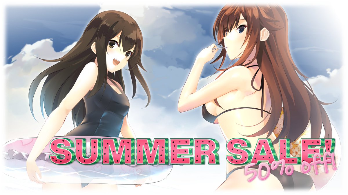 dssansVN's tweet photo. Chemically Bonded is 50% off for the Steam Summer Sale!

Splash out on a copy of our #visualnovel and make some summer memories with two cute girls! Available for the next two weeks!🏖️🍹

https://t.co/yfs8fQO9qF

#vndev | #gamedev | #indiedev https://t.co/nOtToDO8lx