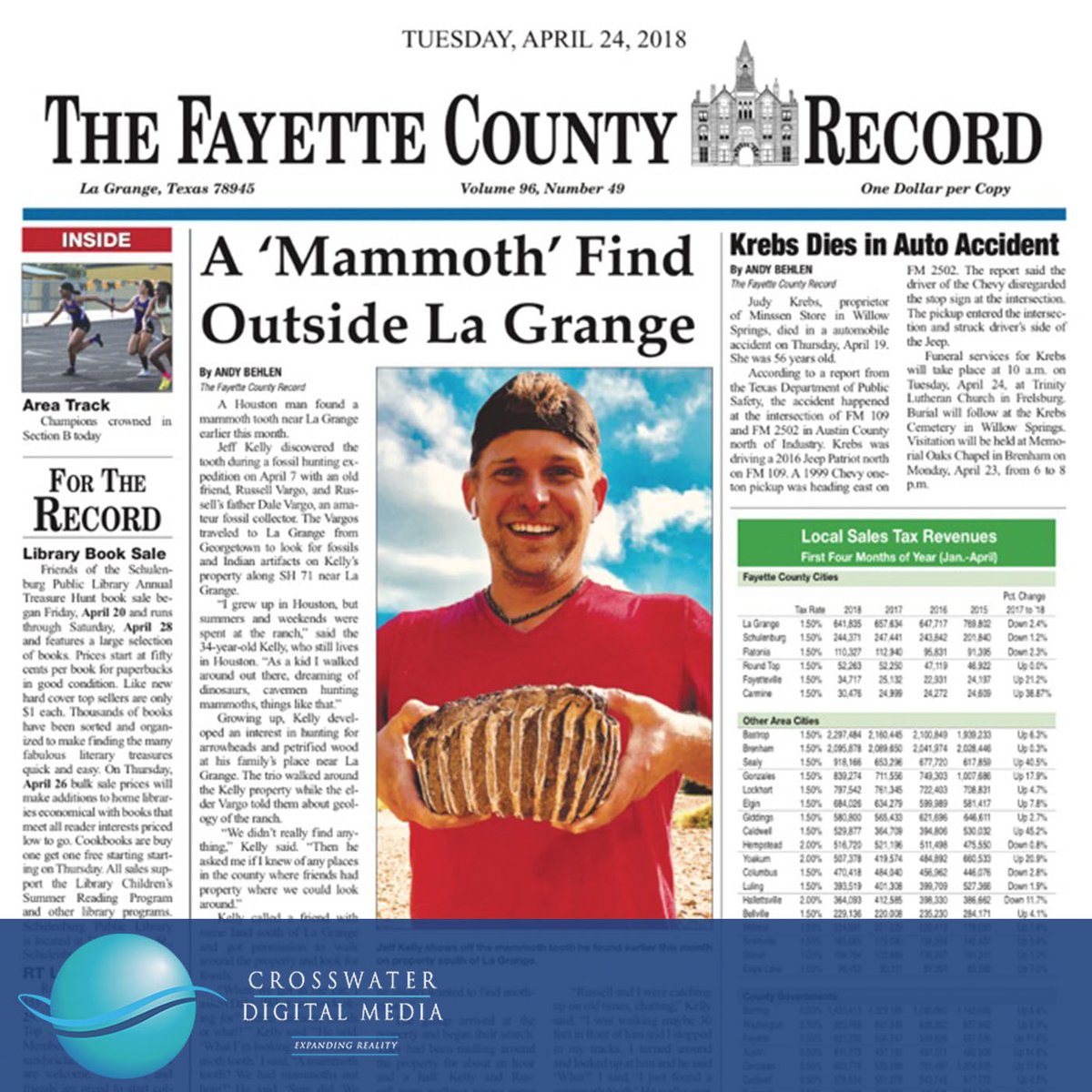 Xwater_Media's tweet image. He used the relic to practice 3D Modeling to create a perfect digital replica of the tooth & its unique textures.
Russell's adventurism & curiosity are traits that make him a valued member of Crosswater's innovative team.
#fossil #mammoth #fossilcollecting #3dmodel #lagrangeTX