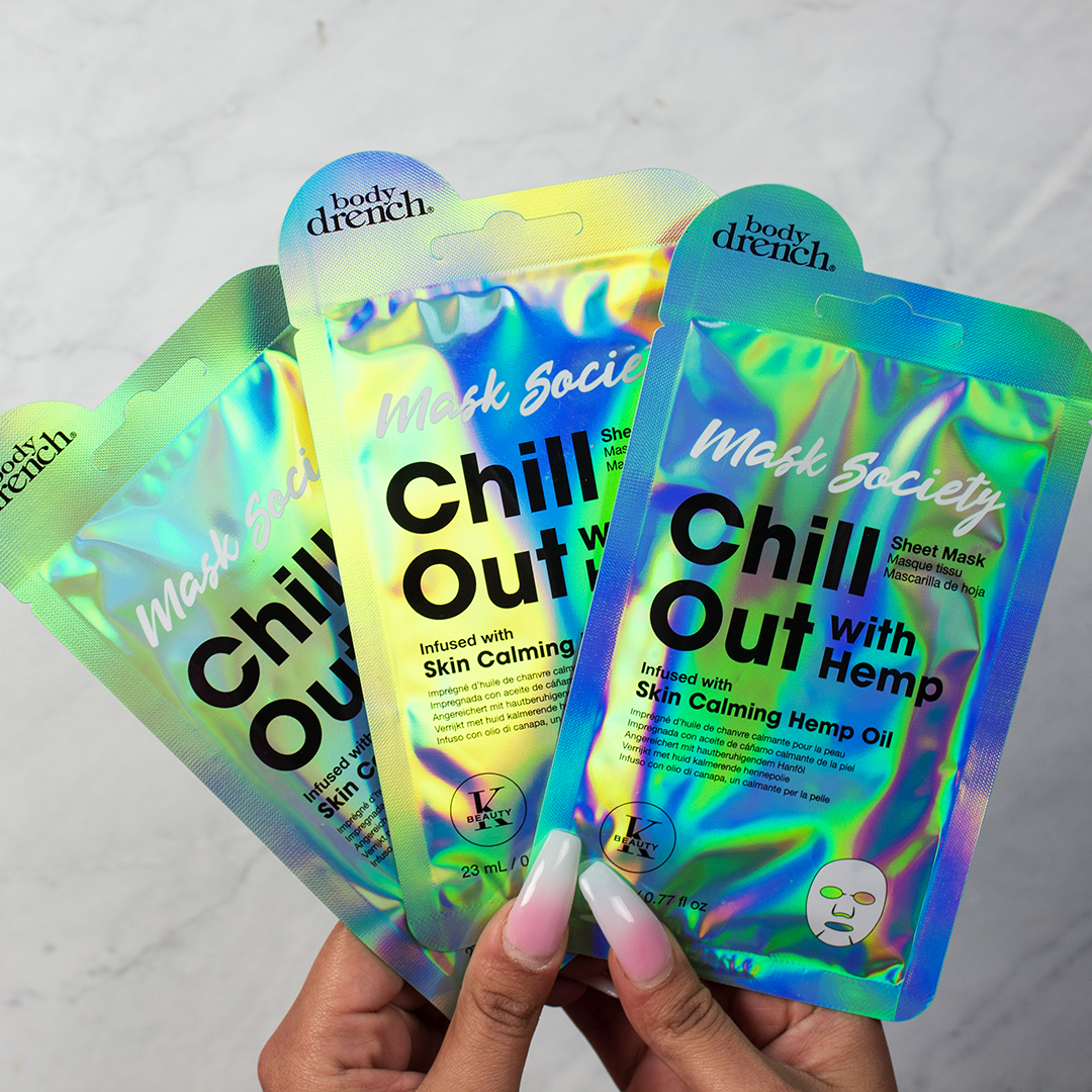 BodyDrench's tweet photo. Recharge your skin with this sheet mask! 💚  The Chill Out sheet mask is infused with Hemp oil and a high concentration of hydrating ingredients to deeply calm skin dryness and replenish lost nutrients. https://t.co/ckBTeSjrmQ
