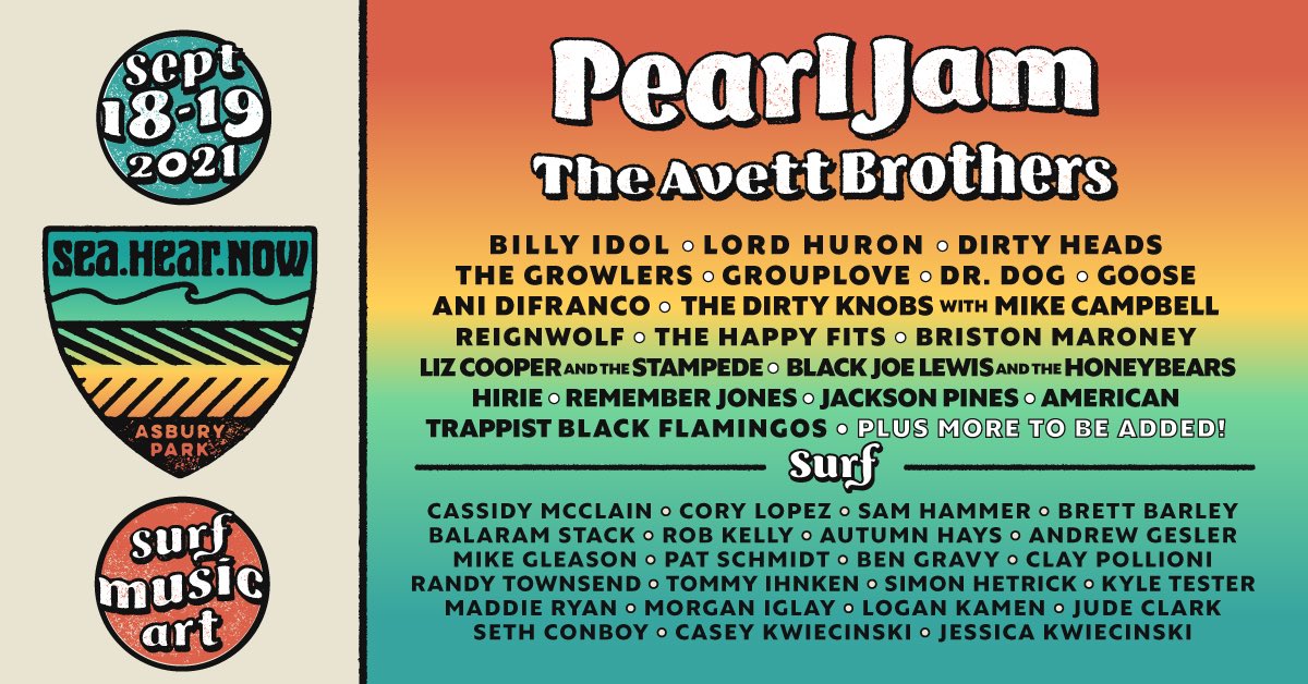 theavettbros's tweet photo. Looking forward to playing @seahearnow in Sept 2021! Tickets for this year’s festival will be honored. Current ticketholders will receive an email from Front Gate Tickets with info on how to receive a refund if you are unable to attend. 
https://t.co/iDq12M0621 https://t.co/tMiIRNhSjk
