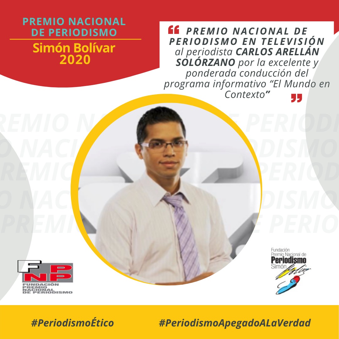 FpnpRedes's tweet photo. PREMIO NACIONAL DE PERIODISMO EN TELEVISIÓN
.
.
.
Carlos Arellán Solorzano
.
.
.
@caedoarellan #elips #fpnp #estudios #premionacionaldeperiodismo2020 #periodismo2020 #fpnp #periodismoetico  #periodismoapegadoalaverdad https://t.co/ae811k4GEm