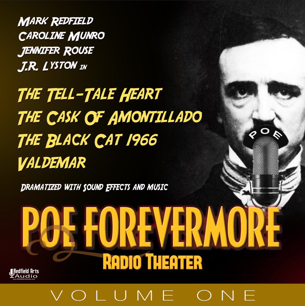 RedfieldArts's tweet photo. Coming to Audible in July 2020! 4 Tales of Terror Dramatized! 
https://t.co/W2egEKujyX 
#audiodrama #EdgarAllanPoe #horror https://t.co/CNuUsaYHOO