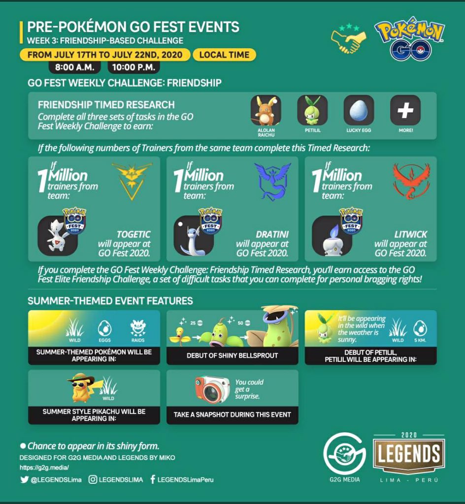 Iv100 Shiny Week 2 Battle Based Challenge Date Time Friday July 10 At 8 00 A M To Wednesday July 15 At 10 00 P M Local Go Fest Weekly Challenge Battle Iv100 Shiny Week 2 Battle Based Challenge Date Time Friday July 10 At 8 00 A M To Wednesday July 15 At 10 00 P M Local Go Fest Weekly Challenge Battle