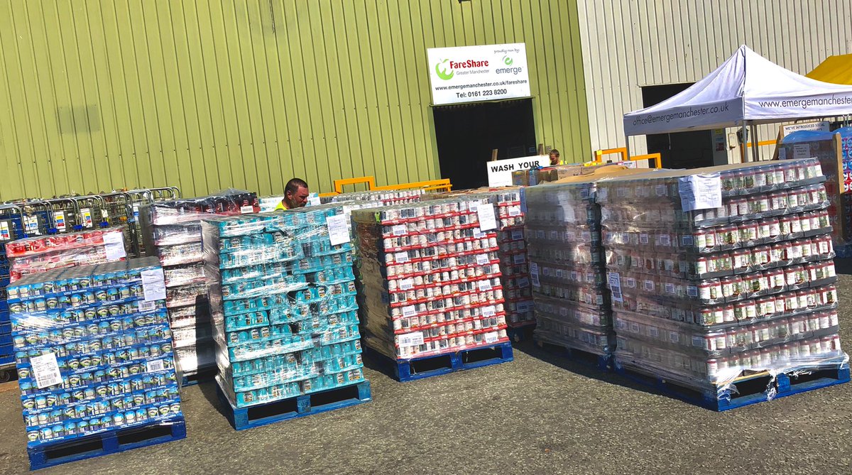 LucyDanger's tweet photo. Fantastic long life food @FareShareGtrM for redistribution to our #CommunityFoodMembers #CFMs Huge thanks to @FareShareUK & @DefraGovUK #CovidRelief #fightpoverty https://t.co/XHolN4mcU4